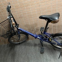 フォルクスワーゲン　折りたたみ自転車　紺の画像