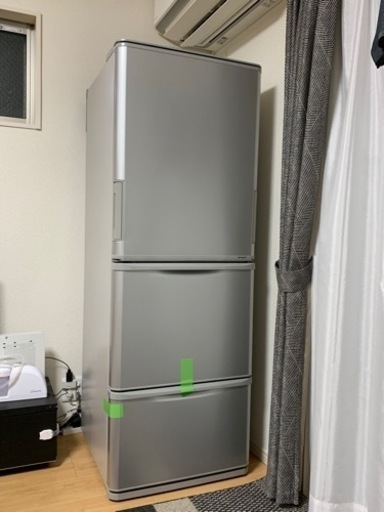 シャープ【両開き】350L 3ドアノンフロン冷蔵庫