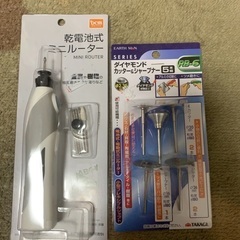 ミニルーターとカッターシャープナー