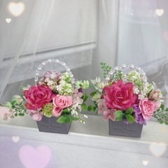 初めてでも大丈夫❗️生花で作るミニアレンジ💐の画像