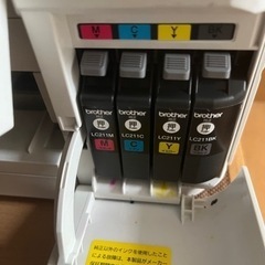 ブラザー複合機　ジャンク？　未使用純正インク１本付きの画像