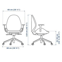 今日まで出品！ IKEAハッテフィェル オフィスチェア　美品の画像