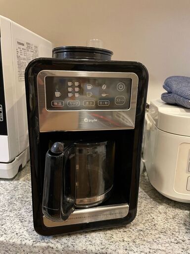 ☕️中古コーヒーメーカー☕️シンプル、ブラック\u0026シルバー