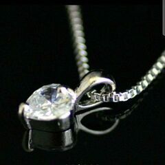 j←←←M1-5【ベネチアチェーン】M1-5◆1.0ctブリリアントハートペンダントネックレス　　　　202207130618の画像