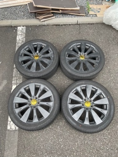 【値下げ】18インチ 8J レイズ ホイール 夏タイヤ付き