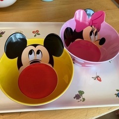 ミッキー、ミニーメラミン食器？