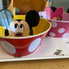 ミッキー、ミニーメラミン食器？の画像