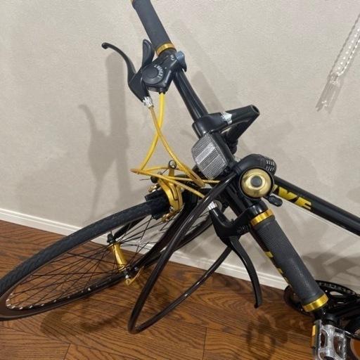クロスバイク 700c 軽量 アルミフレーム 自転車 SHIMANO シマノ7段変速 LIG MOVE リグムーブ ブラック ホワイト