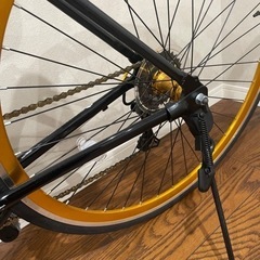 クロスバイク 700c 軽量 アルミフレーム 自転車 SHIMANO シマノ7段変速 LIG MOVE リグムーブ ブラック ホワイト の画像