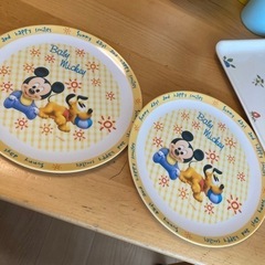 ミッキー、ミニーメラミン食器？の画像
