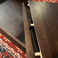 【無料】オシャレなコーヒーテーブル！引取り可能な方優先※要修理の画像