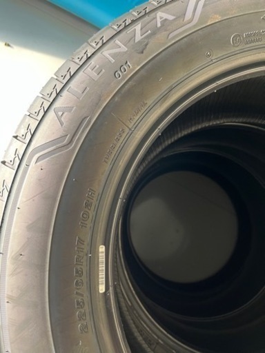 4本セット　新車外し 2022年製225/65R17 102H ALENZA ブリヂストン アレンザ225-65-17 SUV エクス