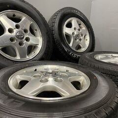 【DUNLOP VAN01 195/80R15 107/105L LT】夏タイヤ【日産 キャラバン 純正ホイール 15インチ 5.5J6HPCD139.7+45】20年製 バリ溝　(VTJ472) クレジットカード QRコード決済可能