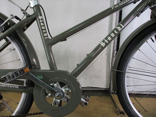 C59　限定特価　整備済み★クロスバイク　ビアンキ　primavera カーキ★ 中古自転車 【26インチ 】 C59 限定特価 整備済み☆クロスバイク ビアンキ primavera カーキ