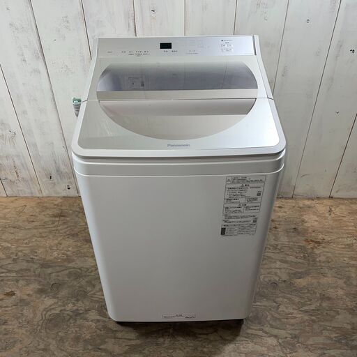 8/3 終 2020年製 Panasonic 全自動電気洗濯機 NA-FA100H8 10kg ホワイト 動作確認済み パナソニック 菊倉TK