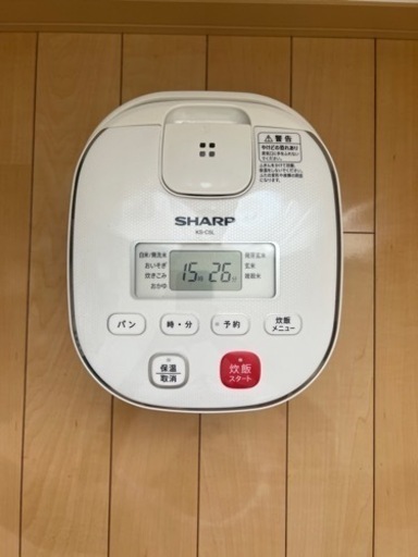 SHARP KS-C5L-W 炊飯器 ホワイト