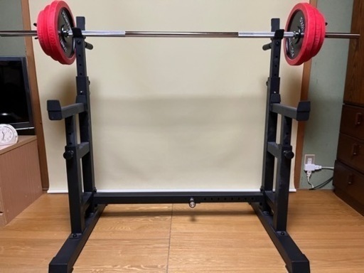 ファイティングロード バーベル セット 55kg　プレート ラバー付き