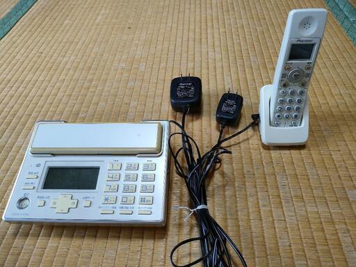パイオニア製　電話親機と子機セット