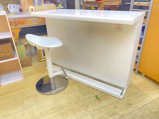 バーカウンターカウンターテーブルニトリホワイト