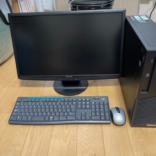 大幅値下げ！Lenovo デスクトップパソコンセット！液晶　キーボード　マウス付き！