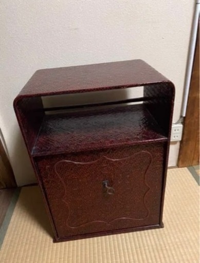 お茶棚　昭和　家具　漆塗り