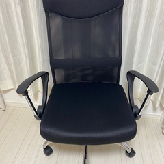ニトリ ワークチェア(インバネスU MC BK） 美品