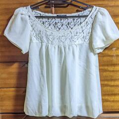 【夏服】白レースシャツ
