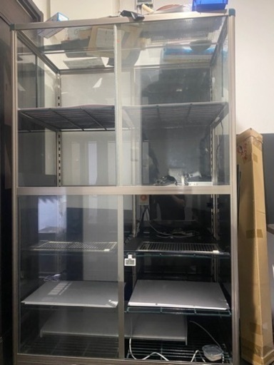 ガラス温室　サーモ、ヒーターセット