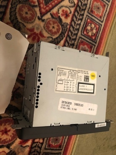 VWポロ 純正 AM FM CD オーディオ VW-5M0