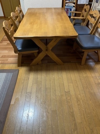 カリモク　ダイニングテーブルセット100×180