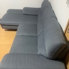 譲渡者確定】【良品】L字カウチソファ（ニトリ）