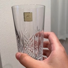 [新品未使用]KAGAMI クリスタル　江戸切子ペアタンブラーの画像