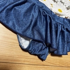 花柄レース セパレート水着 女の子用　90㎝の画像
