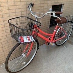 【★7月中に取りに来れる方¥10,000★】自転車　26インチ　美品　6段ギア　オートライト　防犯登録証あり