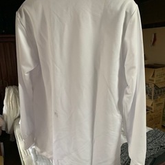 新品　未使用　男女兼用　男性　女性　兼用　白　ロングTシャツ　Mサイズ　保管汚れあり　在庫多数の画像