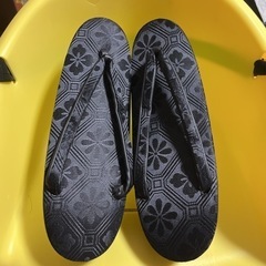 草履　黒　4足セット