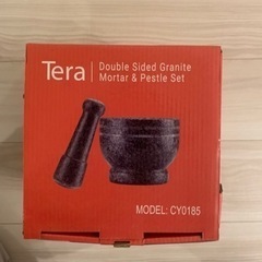 花崗岩　モルタルと乳棒セットの画像