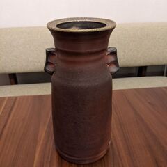 花瓶　備前焼の画像