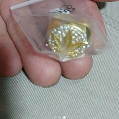 ▼≒17-20   ゴールド ダイヤモンド風 葉っぱ 自然 リング 指輪 シルバー ヨーロッパ アクセサリー ヴィンテージ ファッション ジュエリー 2の画像