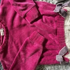 女の子100センチ　長袖（冬服）セット売りの画像