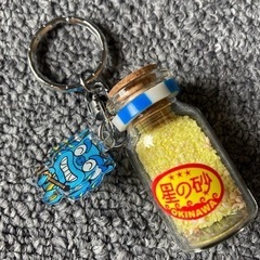☆沖縄星の砂キーホルダー＆沖縄限定ORIONビールストラップ☆新品未使用品の画像