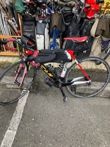 ◼️【現状品】改造ロードバイク SHIMANO 105 ICAN カーボン ロードバイク  自転車