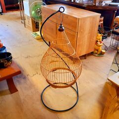 鳥かご風オブジェ 鉢カバーにも アイアンオブジェ アイアンフック...