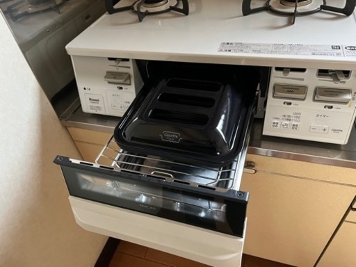 (ほぼ未使用)リンナイ ガスコンロ グリル付ガステーブル
