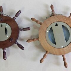 壁掛け温度計・温湿度計　２点セット　昭和レトロの画像