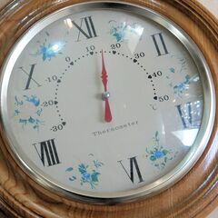 壁掛け温度計・温湿度計　２点セット　昭和レトロの画像