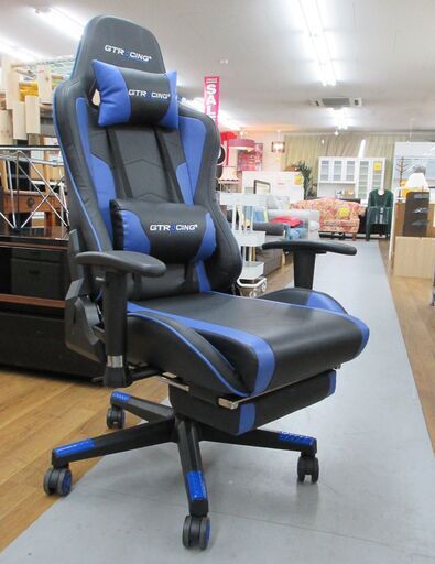 R418 GTRACING ゲーミングチェア スピーカー・オットマン付 美品
