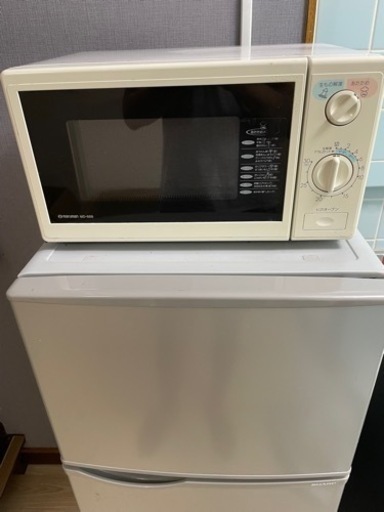 一人暮らし用冷蔵庫　2017年製　ジャープ 電子レンジとセットで11000円