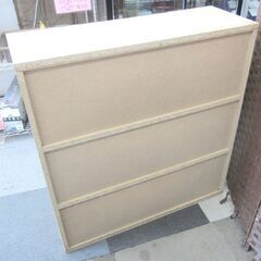 幅85㎝ スライド 本棚 高さ89.5×奥行29.5㎝ ライトブラウン ブックシェルフ 札幌 北20条店の画像