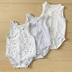70cm 肌着 ロンパース 3枚セット